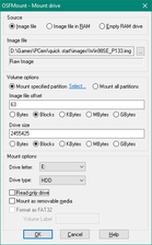 Рисунок 16 – Монтирование образа в качестве диска в операционной системе хоста